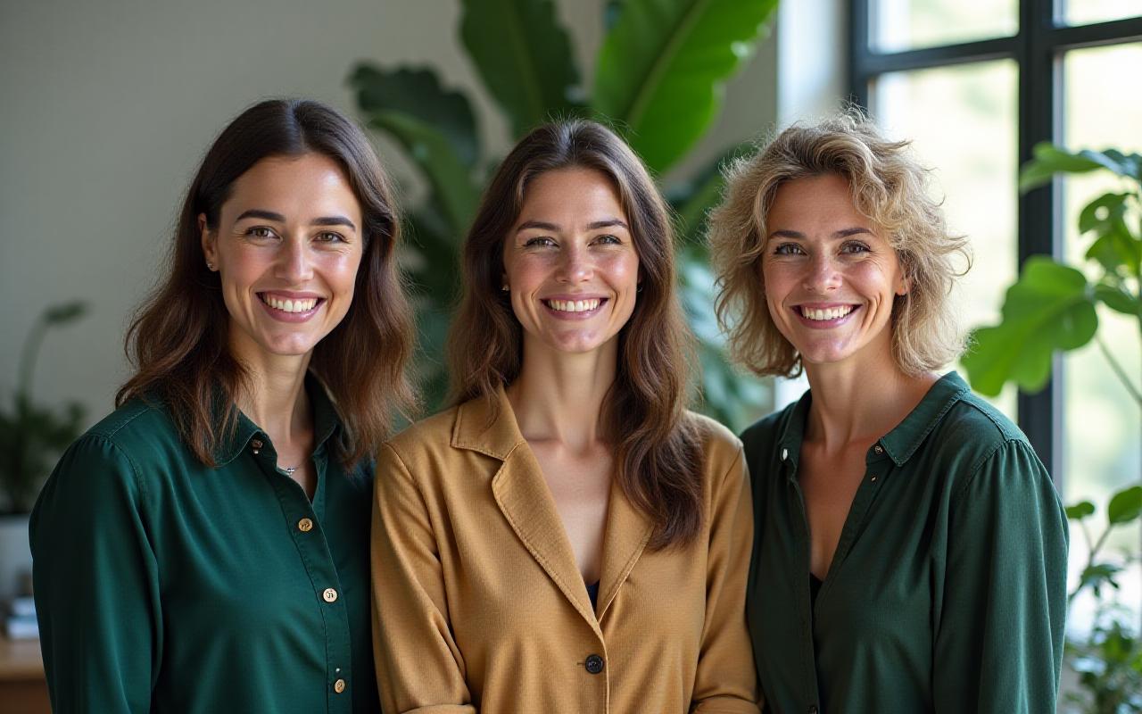 Команда основателей школы Skyline English Institute в современном офисе